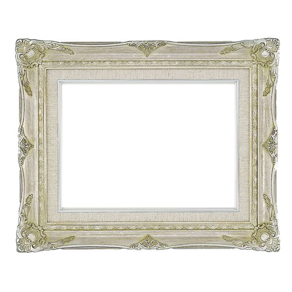 【ｽｰﾊﾟｰｾｰﾙでﾎﾟｲﾝﾄ最大44倍】豪華仕様 油絵額縁／油彩額縁 【F50 シルバー】 吊金具付き