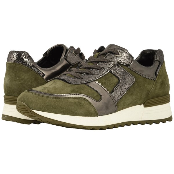 メフィスト レディース スニーカー シューズ Trecy Khaki Green Velcalf Premium/Dark Grey Magic/Ice