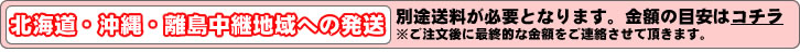 北海道・沖縄・離島中継地域への発送