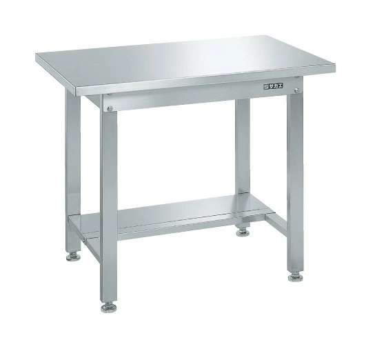 ステンレス作業台 中板付 Ｈ７４０ｍｍ SUS4-096T【代引き不可】