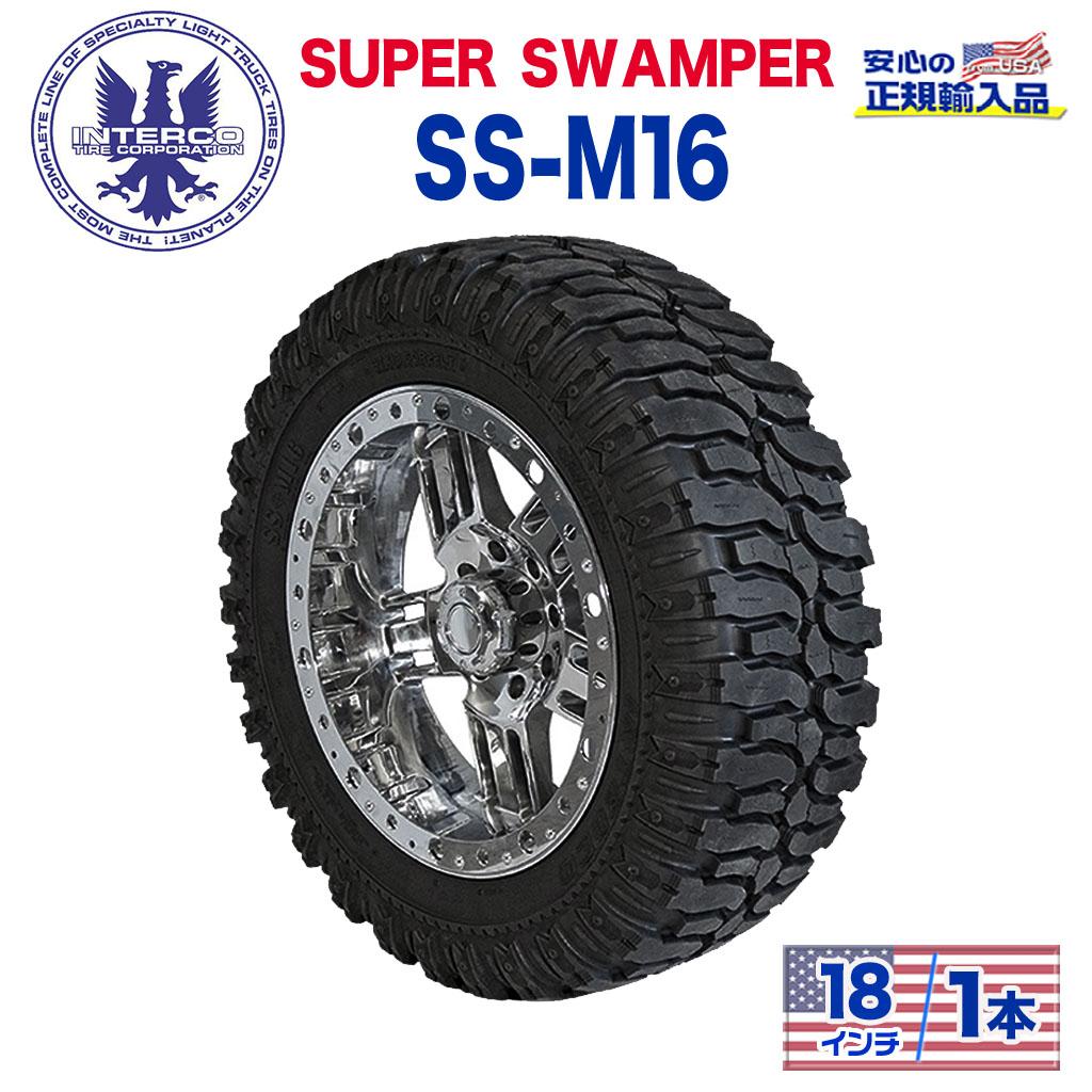 【INTERCO TIRE (インターコタイヤ) 日本正規輸入総代理店】タイヤ1本SUPER SWAMPER (スーパースワンパー) SS-M16 (-)35x12.5R18LT ブラックレター ラジアル