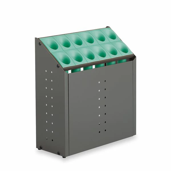 10000円以上送料無料 モダン 傘立て 【C12 グリーン 12本立】 幅496mm スチール 樹脂製脚付 テラモト 『オブリークアーバン』 〔会社 店舗 玄関〕 生活用品・インテリア・雑貨 日用雑貨 傘たて レビュー投稿で次回使える2000円クーポン全員にプレゼント