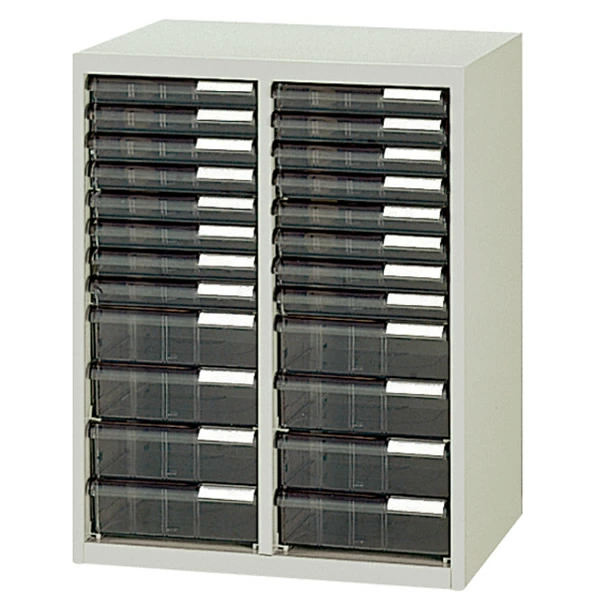 書庫キャビネット クリアーケースキャビネット CNシリーズ 縦型 高さ700 奥行き400mm （652008）【CN-212C】