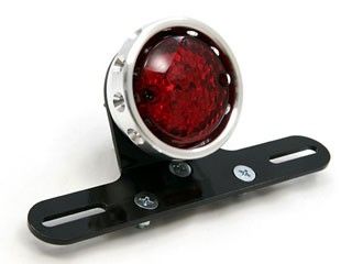 送料無料 イージーライダース 汎用 テール関連パーツ LEDドリルドテールライト（アルミ製） レッド
