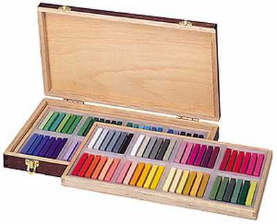 ヌーベルカレーパステル 96色セットN（キバコ入り） NCT-96WN 木箱入り 画材 パステルアート