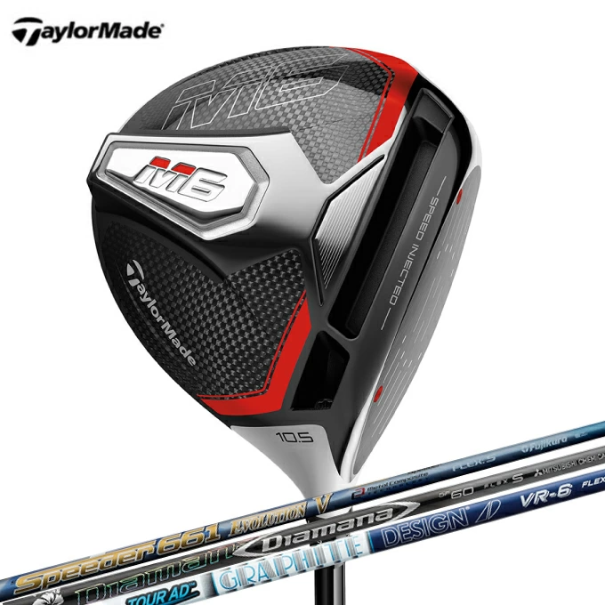 テーラーメイド TaylorMade ゴルフクラブ ドライバーカスタム メンズ M6 ドライバー シャフト Tour AD VR-6 Speeder 661 EVOLUTION V Diamana DF60