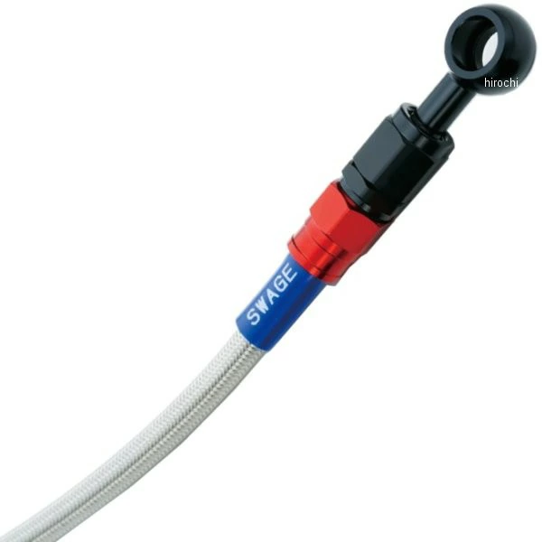 【メーカー在庫あり】 スウェッジライン SWAGE-LINE フロント ブレーキホースキット 13年以降 Z800 赤/黒 クリア RAF747 HD店