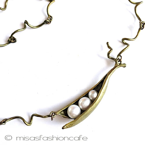 送料無料 MichaelMichaud (マイケルミショー) 真珠 さやえんどう豆ネックレス  パールネックレス・淡水パール使用 ギフト プレゼント