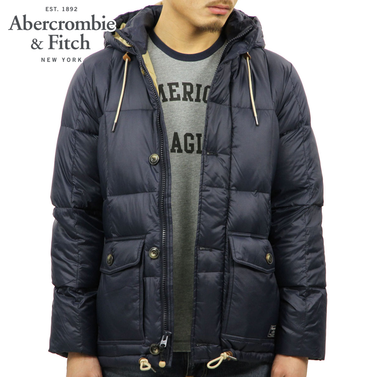 【ポイント10倍 12/04 20:00～12/11 01:59まで】 アバクロ Abercrombie＆Fitch 正規品 メンズ アウター ダウンジャケット DOWN-FILLED PUFFER COAT 132-327-0407-200