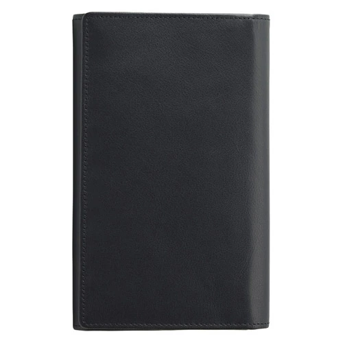 ソフトオイルレザー カード24枚収納財布(ブラック) 雑貨 ホビー インテリア 雑貨 雑貨品【送料無料】