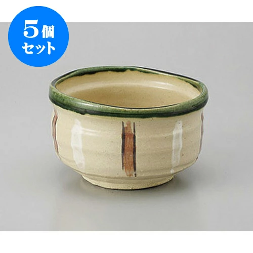 5個セット 抹茶碗 渕織部十草抹茶碗(貼箱) [12.8 x 7cm] | 抹茶碗 お抹茶 陶器のお茶碗 抹茶 茶道 テーブル茶道 茶道具 お道具 茶器 お茶会 稽古 練習 料亭 旅館 おもてなし ギフト 贈り物 プレゼント お祝い 内祝い 新築祝い 退職祝い おしゃれ