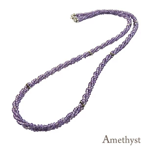 母の日 2019 アメジストネックレス ネックレス セミロングネックレス アメジスト 紫水晶 Amethyst 2月誕生石 レディース クリスマス 誕生日 記念日 プレゼント ギフト【ラッピング無料】【送料無料】【品質保証書付】【ケース付き】
