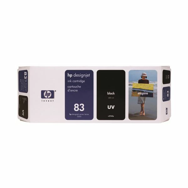 パソコン・周辺機器 PCサプライ・消耗品 インクカートリッジ 関連 HP83 インクカートリッジUV黒 顔料系 C4940A 1個