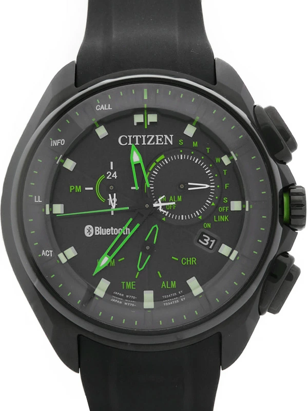 【CITIZEN】【世界限定3000本】【スマートフォンリンク】シチズン『エコドライブ Bluetooh』BZ1025-02E メンズ ソーラークォーツ 1週間保証【中古】b05w/h10A