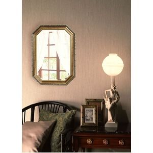 その他 レトロ調 ウォールミラー/姿見鏡 【ゴールド】 幅50cm×奥行3cm×高さ70cm 飛散防止加工 吊り紐 金具付き 日本製 ds-2019044