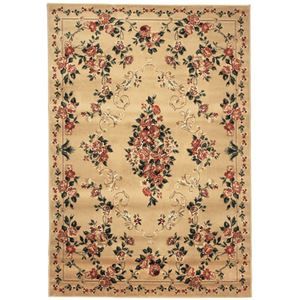 その他 トルコ製 ラグマット/絨毯 【230cm×330cm ベージュ】 長方形 高耐久 ウィルトン 『ロゼ』 〔リビング ダイニング〕【代引不可】 ds-2113728