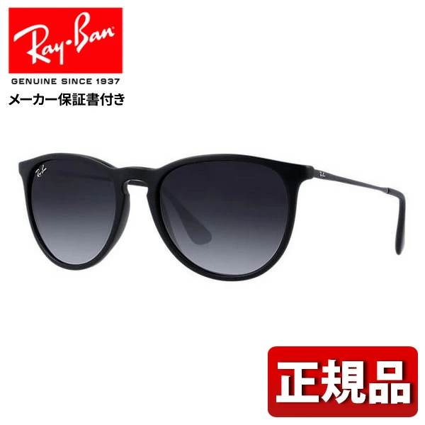 【送料無料】 レイバン エリカ サングラス メガネ Ray-Ban ERIKA RB4171F 54サイズ フルリム 黒 ブラック メンズ 正規品 メーカー保証