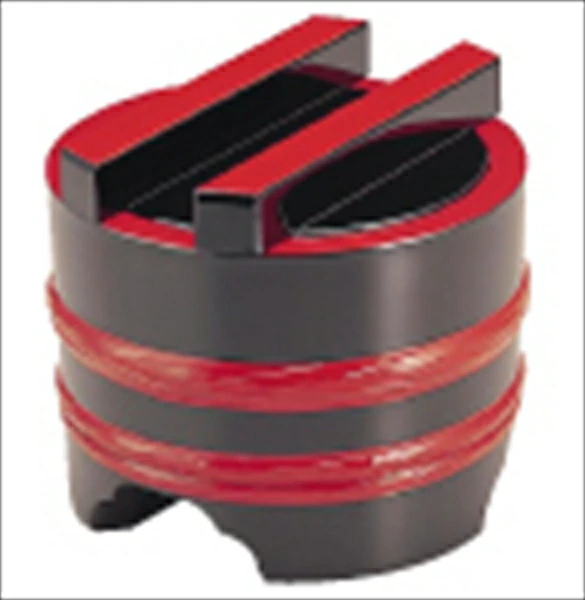 若泉漆器 釜揚げ 黒帯朱 １－５４１－６ 大  6-1986-2401 RKM04