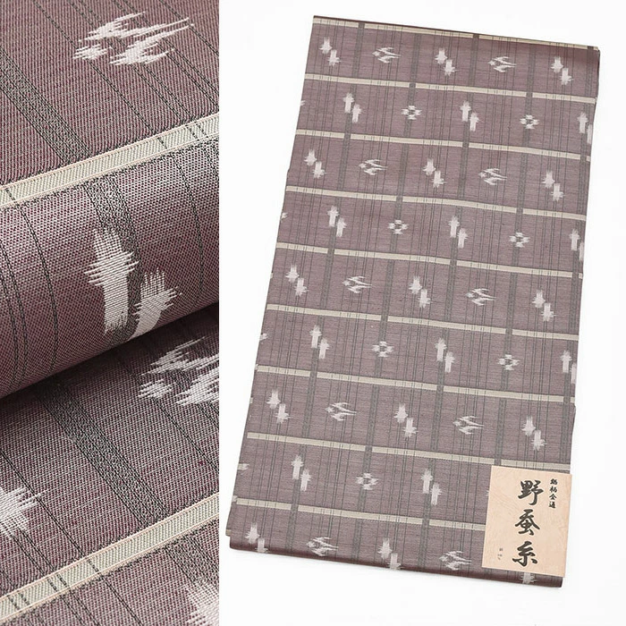 �����ンセーダ�68000�����糸】��正絹��仕立上��九寸名��� �������仕立済������使え��す��小紋 � ��� 絣柄 sngy201（4）